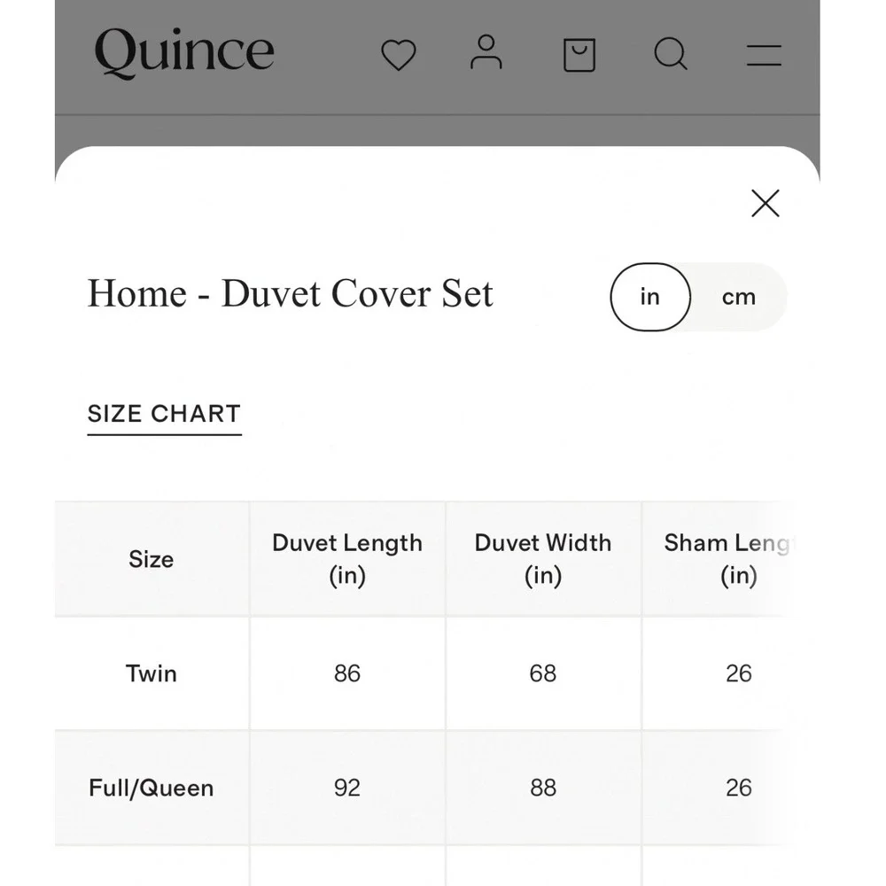 Quince Brushed Organic Cotton Duvet Cover Set Espresso Brown Full Queen Size NEW